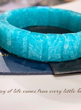 压箱底天然无优化莫桑比克产地冰种天河石亚马逊长石精工手牌水晶