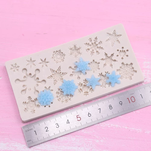 Глина, сверхлегкая маленькая силиконовая форма, со снежинками, «сделай сам»