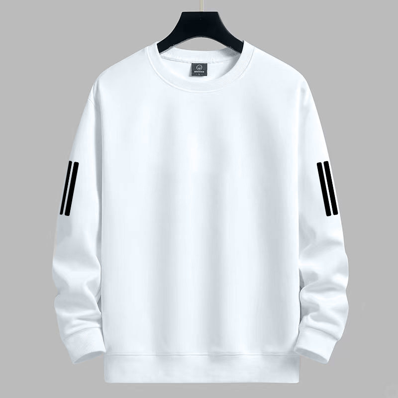 港式百搭时尚圆领卫衣男士春秋季宽松休闲运动大码套头长袖上衣潮