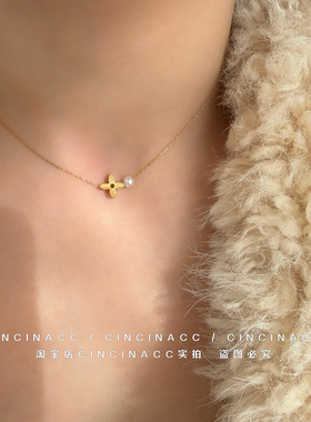 不掉色轻奢小众星星锁骨链女款