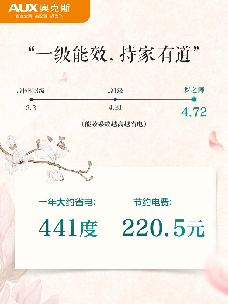 aux /奥克斯2匹新一级能效柜机 奥克斯亦销空调