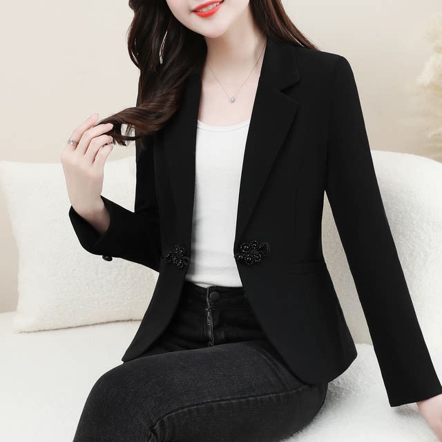 New Chinese style suit jacket for women 2025 autumn new fashion high-end small casual professional suit top