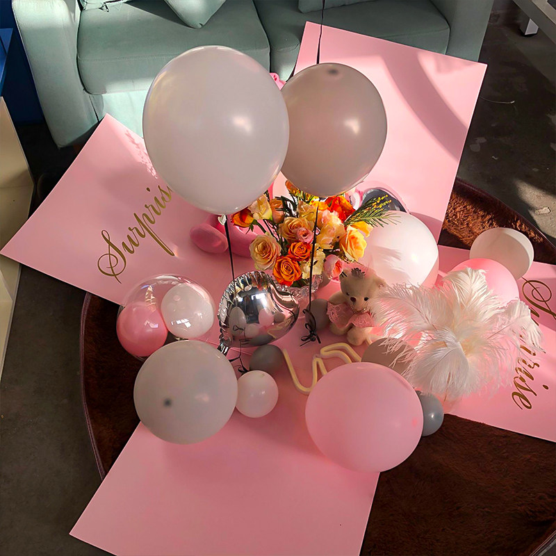 网红创意情侣表白求婚礼盒惊喜盒蛋糕鲜花包装盒告白气球婚礼布置,淘宝优惠券,粉丝福利购,淘宝优惠卷