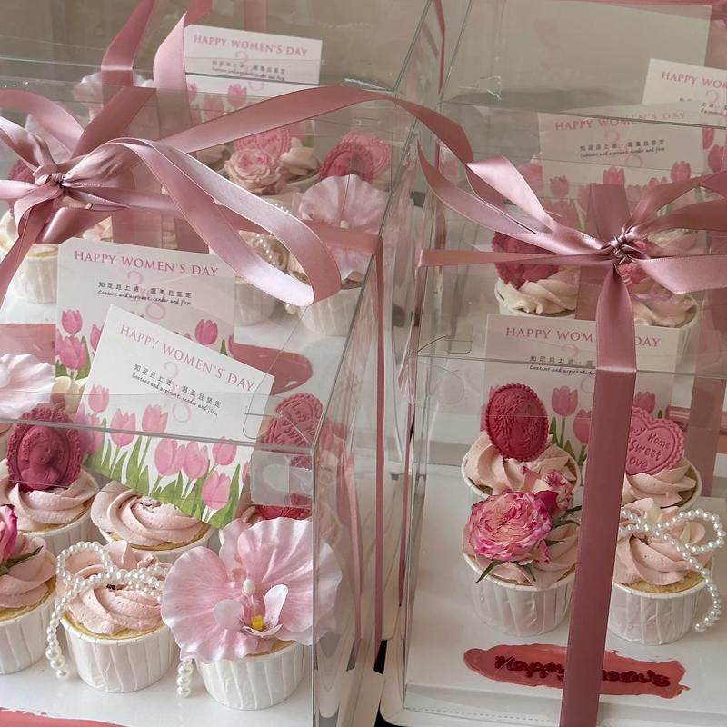 3.8妇女节女神生日蛋糕装饰摆件郁金香花束母亲节快乐卡片插件,淘宝优惠券,粉丝福利购,淘宝优惠卷
