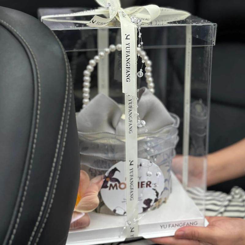 3.8妇女节高级感DIY手提包蛋糕装饰复古印花围边仿真花祝福语卡片,淘宝优惠券,粉丝福利购,淘宝优惠卷