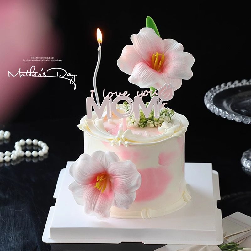 2025母亲节鲜花蛋糕装饰仿真花朵亚克力mom插牌妈妈节日快乐,淘宝优惠券,粉丝福利购,淘宝优惠卷
