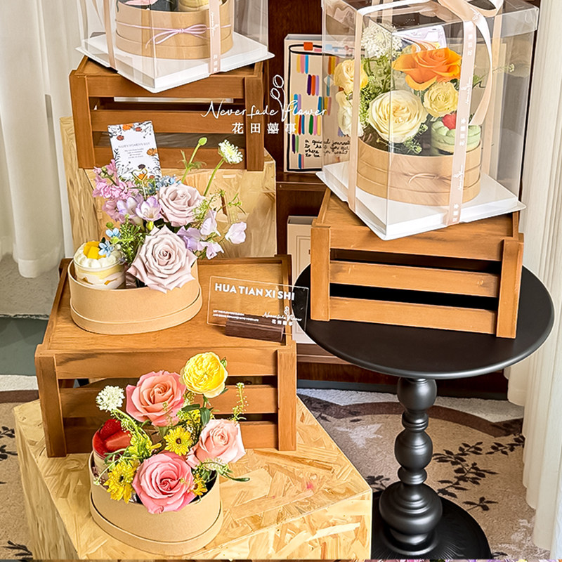 温柔系母亲节鲜花礼盒蛋糕装饰椭圆形花盒打包盒妈妈节花束送长辈,淘宝优惠券,粉丝福利购,淘宝优惠卷