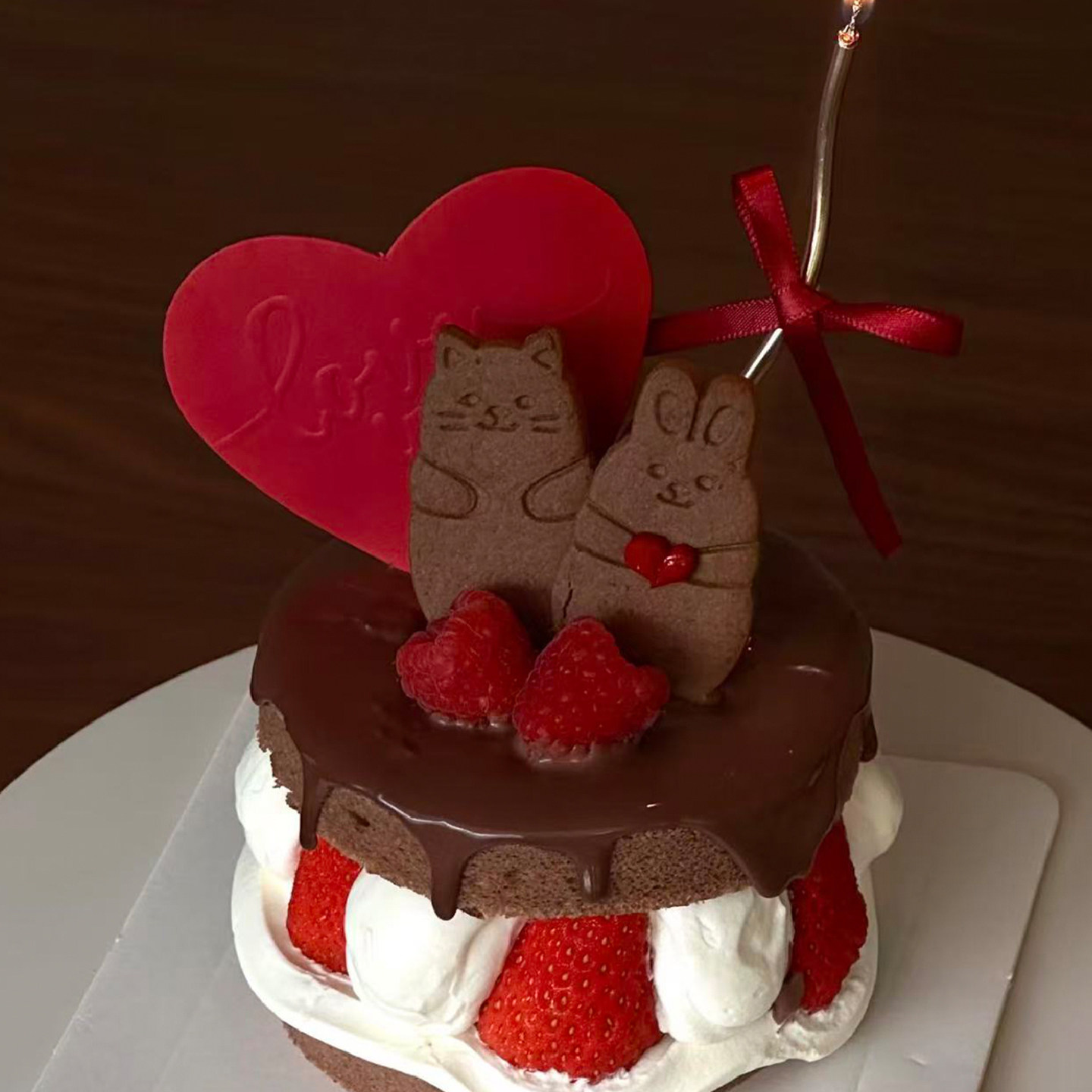 2.14情人节情侣熊兔饼干巧克力草莓夹心蛋糕装饰爱心印花DIY丝带,淘宝优惠券,粉丝福利购,淘宝优惠卷