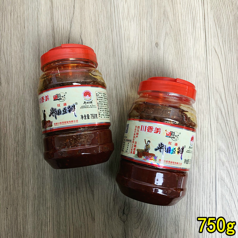 正宗巧酿坊红油郫县豆瓣酱1.05kg/500g 四川辣椒酱 川菜调料家用 - 图2