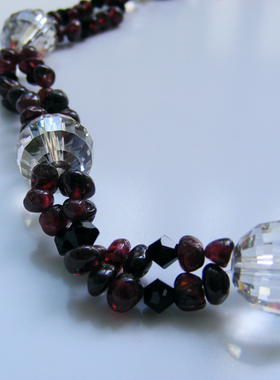 不规则透明多女士短款锁骨链