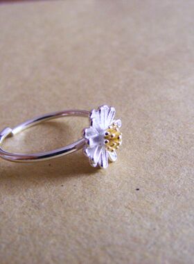 x022朴素银色立体女士小雏开口