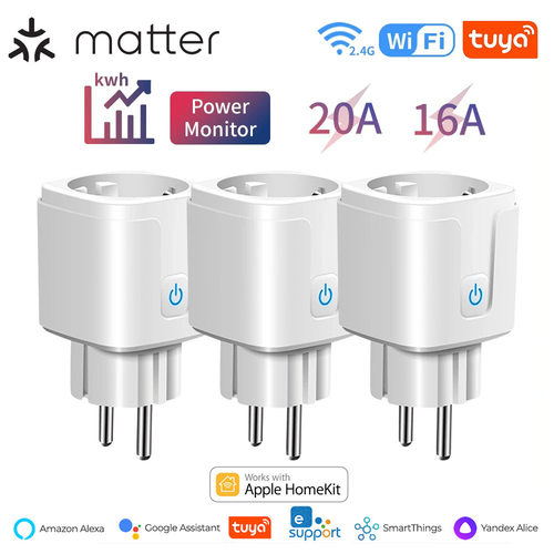 涂鸦Maer智能插座16A欧规20A欧标计量wifi远程Alexa控制Homeki - 图3