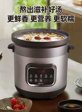 水晶宫电炖锅商用大容量砂锅紫砂锅陶瓷全自动智能预约煮粥神器