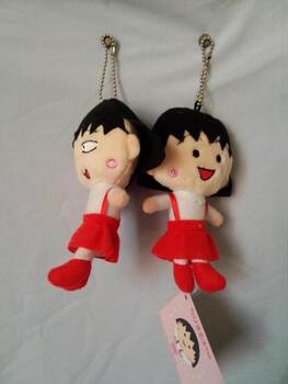 ອານິເມຍີ່ປຸ່ນຂອງແທ້ Chibi Maruko-chan plush toy pendant bag doll pendant