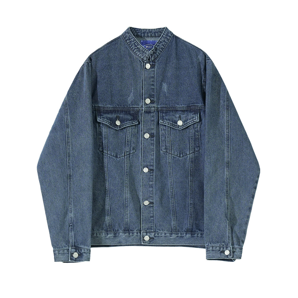 MRCYC复古牛仔外套男高级感韩系宽松上衣百搭立领工装夹克,淘宝优惠券,粉丝福利购,淘宝优惠卷