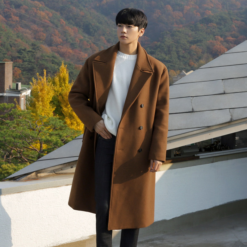 MRCYC 中长款呢大衣男风衣冬季加厚毛呢外套韩系潮流休闲宽松外套,淘宝优惠券,粉丝福利购,淘宝优惠卷