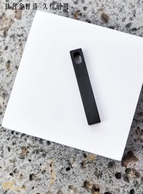 钛合金纯钛项链999长条方块方柱男士女士情侣吊坠外贸礼品礼物