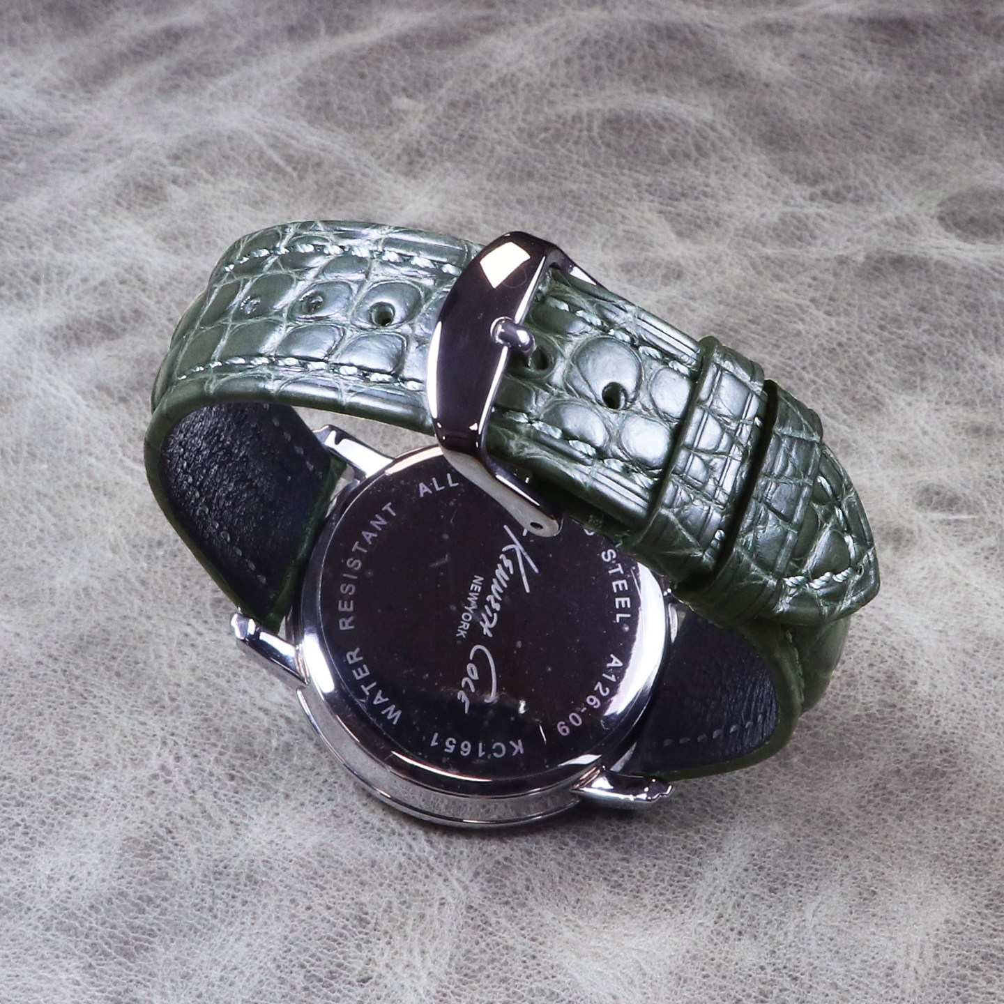 细腻美洲鳄鱼皮牛油果绿色18mm20mm21mm22mm灰绿色真皮柔软手表带,淘宝优惠券,粉丝福利购,淘宝优惠卷