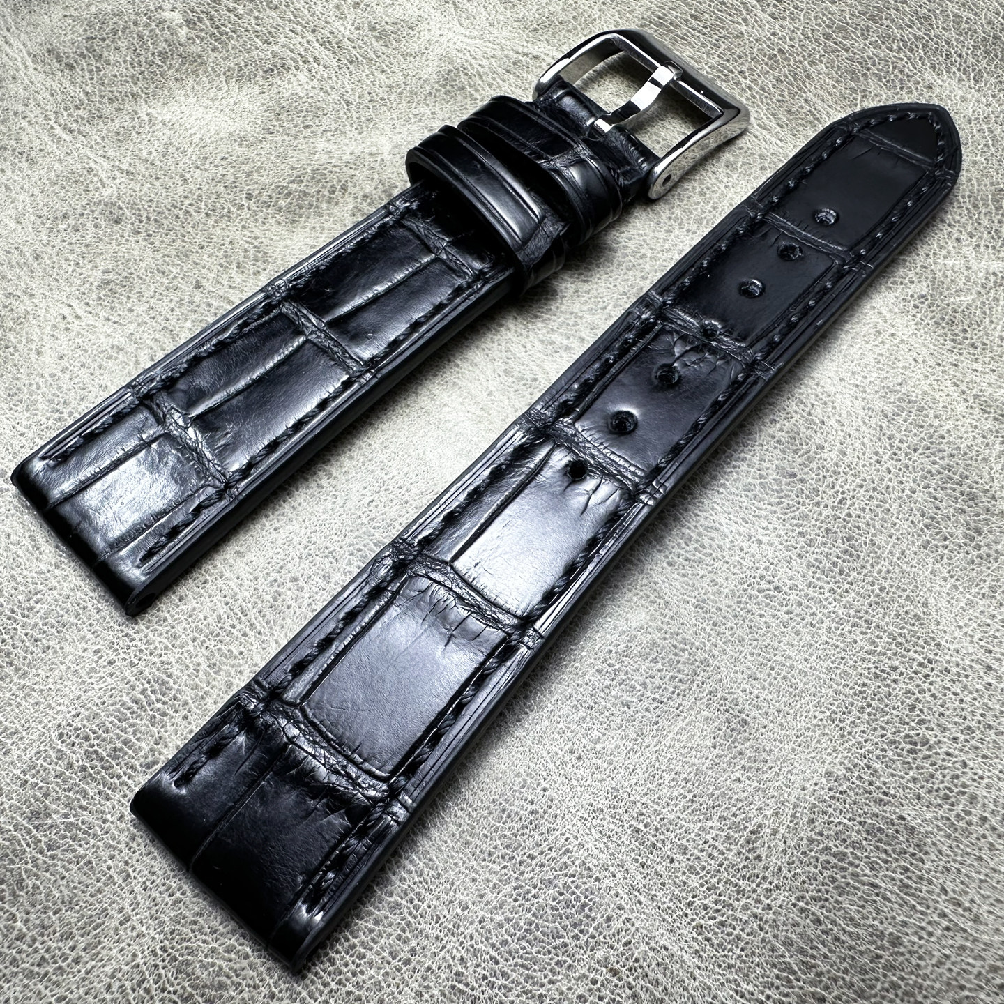 复古劳切利尼软鳄鱼皮表带20*16mm19*16mm18*14mm竹节纹真皮表带,淘宝优惠券,粉丝福利购,淘宝优惠卷