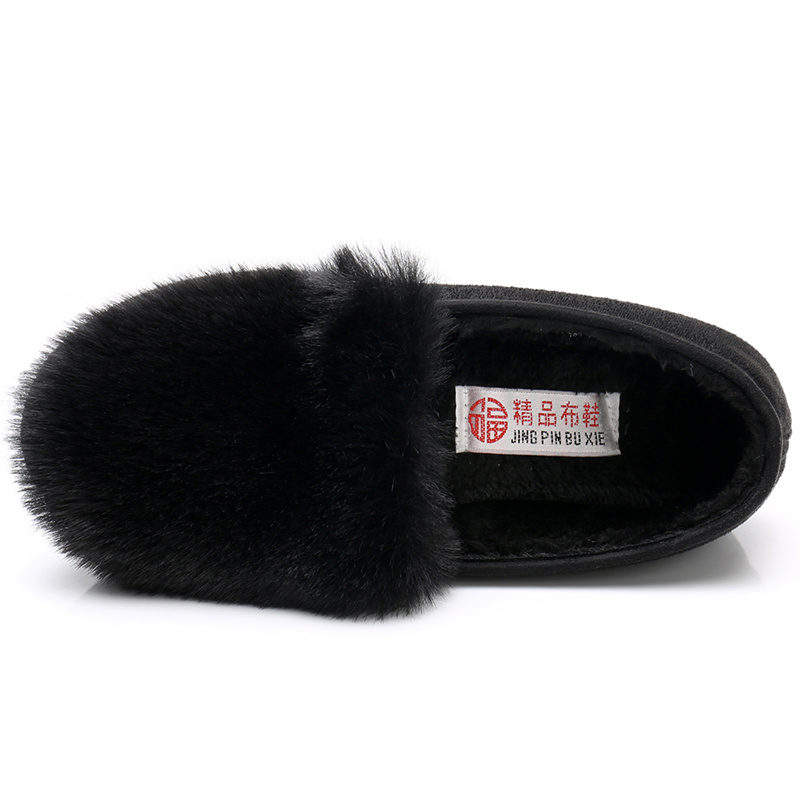 冬老北京布鞋平底女鞋棉鞋加绒保暖豆豆鞋韩版女款毛毛鞋特大码42,淘宝优惠券,粉丝福利购,淘宝优惠卷