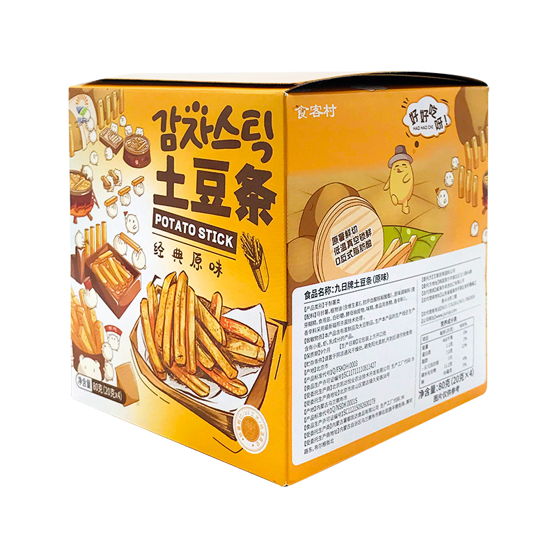 【4小包】裸价临期九日牌土豆条80g原味休闲食品零食小吃-图3