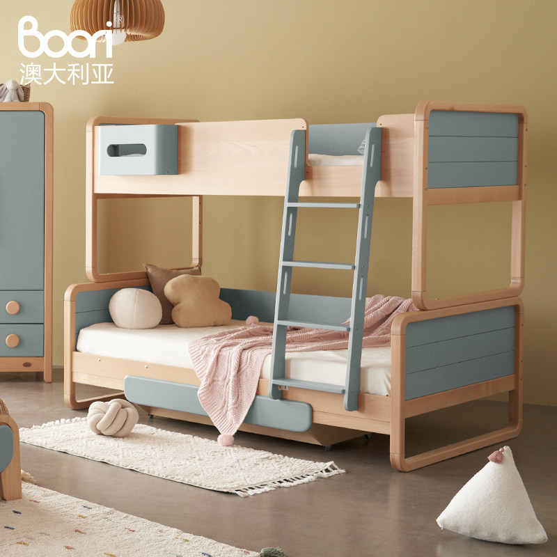 Boori Byron贝仑进口全实木高低床上下铺儿童床子母床双层床,淘宝优惠券,粉丝福利购,淘宝优惠卷