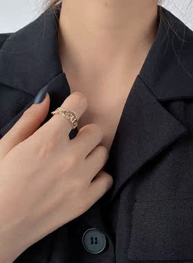 时尚个性简约戒指女冷淡风指环小