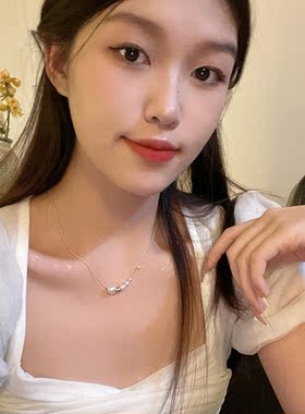 轻奢小众高级感简约珍珠项链女i
