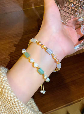 轻奢小众复古珍珠手链女ins潮百