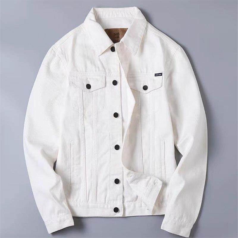 香港2025新款高端白色牛仔外套男士夹克衣休闲男装潮牌牛仔衣春秋,淘宝优惠券,粉丝福利购,淘宝优惠卷