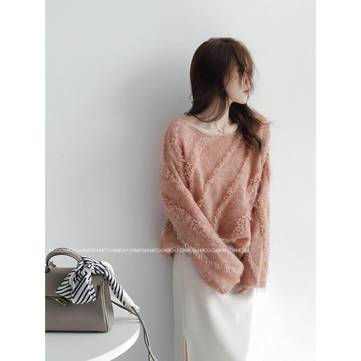 法国Rixo Rane⭐ 温柔风设计感毛衣女春秋冬软糯马海毛针织衫上衣,淘宝优惠券,粉丝福利购,淘宝优惠卷