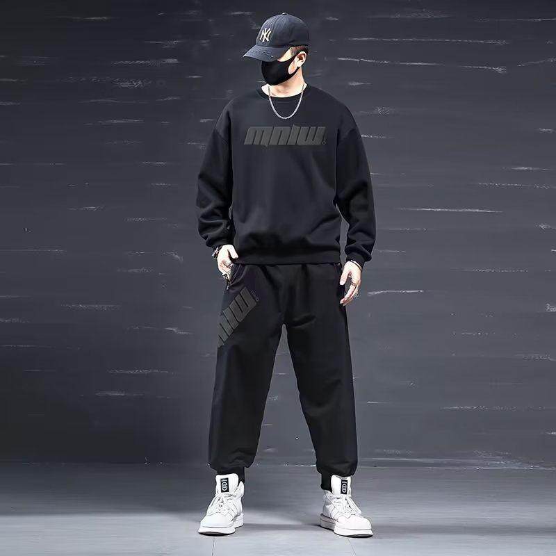 大码运动套装男卫衣2025春秋季新款加肥加大码胖子加绒休闲两件套,淘宝优惠券,粉丝福利购,淘宝优惠卷