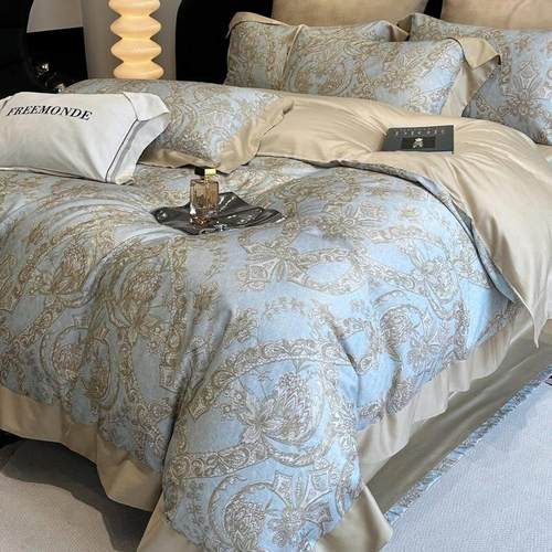 享受此刻的惬意｜欧式120S天丝棉四件套高级感纯棉被套床单床品 - 图0