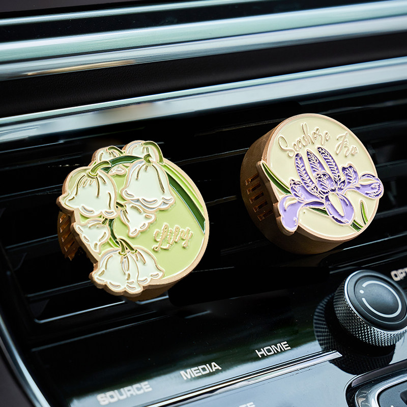 大英博物馆铃兰车载香薰出风口扩香器香氛汽车内饰品摆件新车礼物,淘宝优惠券,粉丝福利购,淘宝优惠卷
