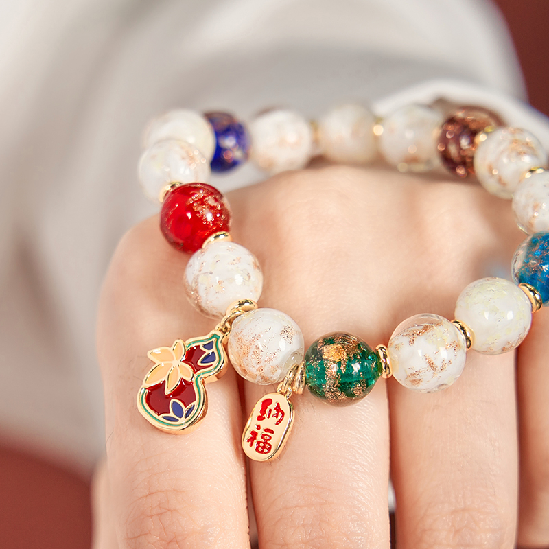 大英博物馆祈福禄手链父亲节毕业礼物新婚女孩闺蜜生日礼物女生