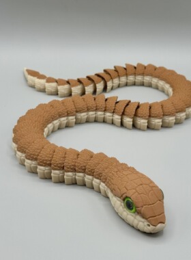 DIY定制-Boomslang snake 非洲树蛇 仿生关节可动逼真科教模型
