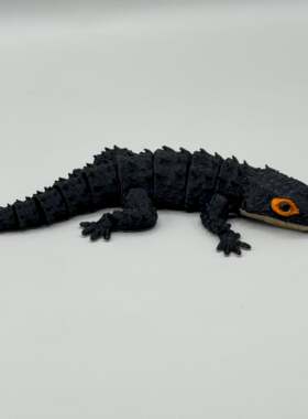 DIY定制-Red-Eyed Crocodile Skink红眼鳄石龙子仿生关节可动模型