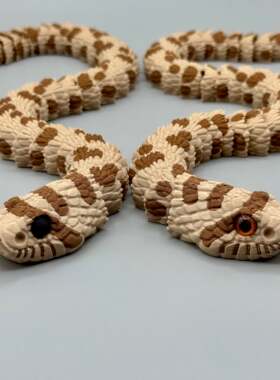 DIY定制-Hognose Snake 猪鼻蛇 仿生关节可动逼真科教模型标本
