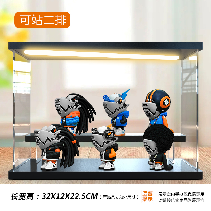 适用WASATOY变色龙盲盒6代黑牌系列场景展示盒手办收纳盒玩具防尘 - 图0