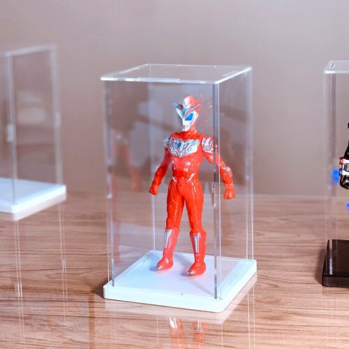 亚克力仿玻璃高透明展示盒积木玩具收纳手办模型透明防尘盒子定制 - 图1