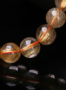 晶东珠宝 7A黄水晶手链冰透简约男女款水晶手串节日礼物手饰批发