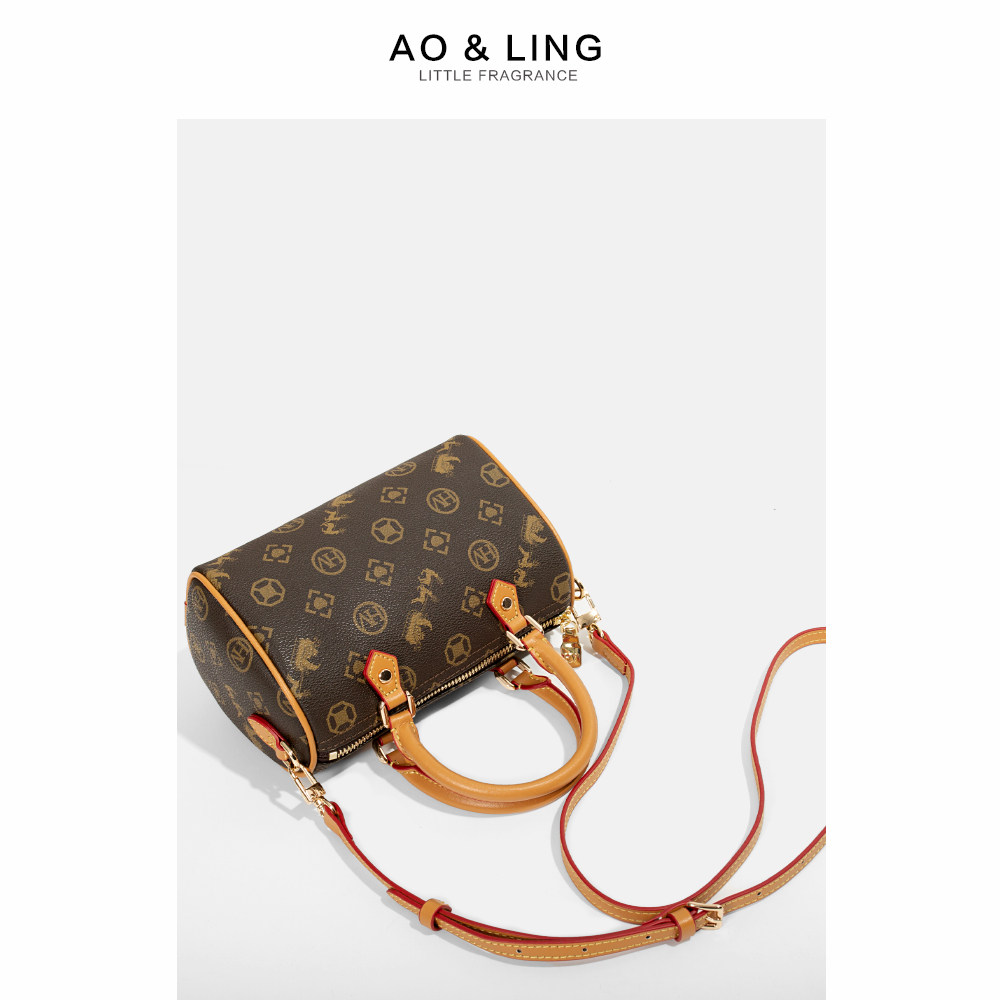 轻奢2023新款夏季波士顿小斜挎包 奥翎女士包袋