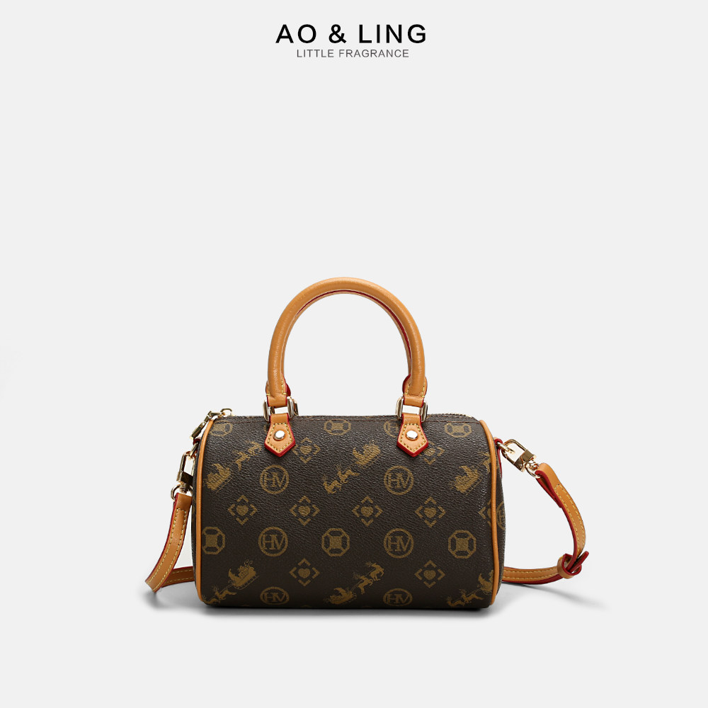 轻奢2023新款夏季波士顿小斜挎包 奥翎女士包袋