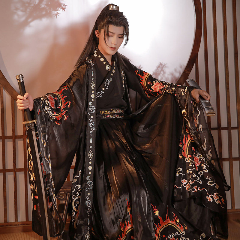 序绘原创天禄麒麟祥瑞大袖披风汉服 序绘汉服