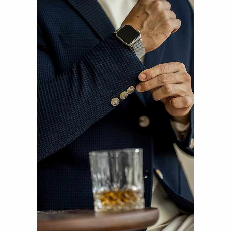 肌理感华夫格长袖西装外套男士秋季新款休闲双排扣通勤商务正装潮,淘宝优惠券,粉丝福利购,淘宝优惠卷