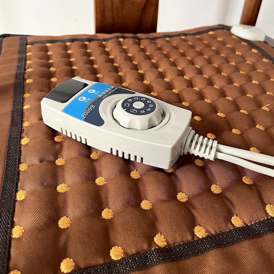 电加热坐垫原始点黄土球暖炕理疗加热温敷负离子家用办公久坐神器