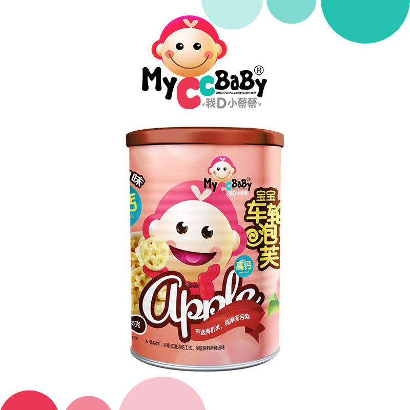 我d小蔡蔡车轮婴幼儿磨牙高钙泡芙 myccbaby我d小蔡蔡膨化食品