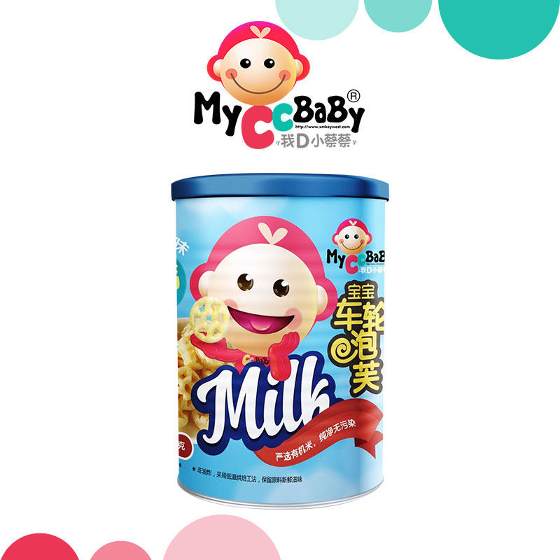 我d小蔡蔡车轮婴幼儿磨牙高钙泡芙 myccbaby我d小蔡蔡膨化食品