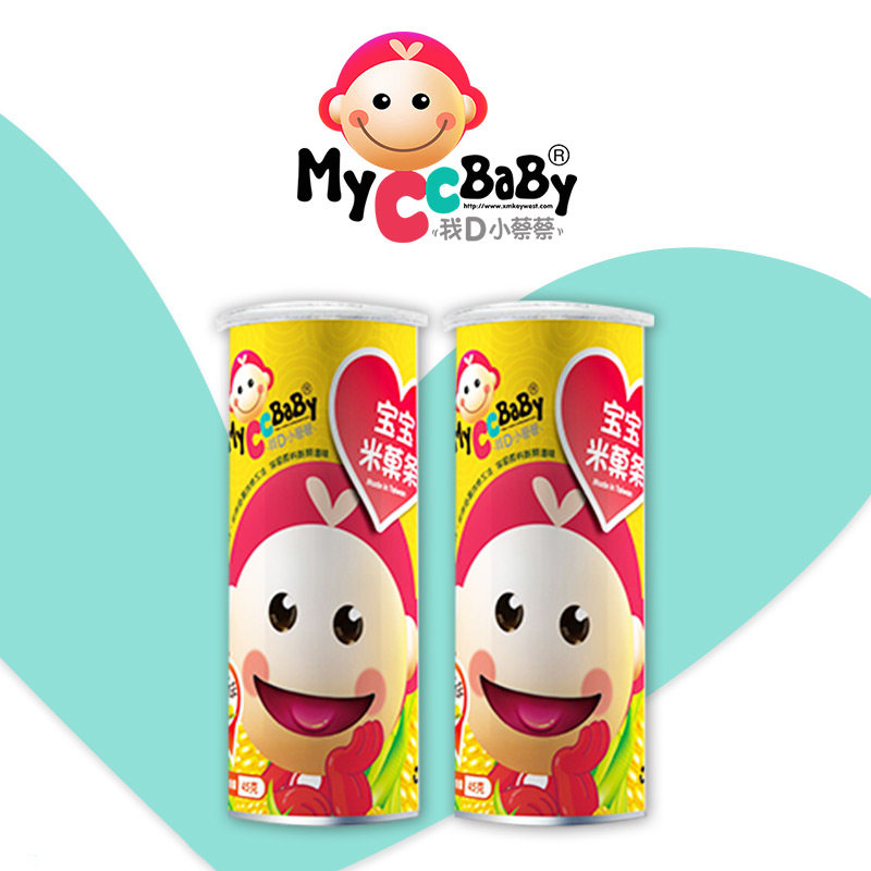 我d小蔡蔡玉米味米菓条休闲泡芙 myccbaby我d小蔡蔡膨化食品