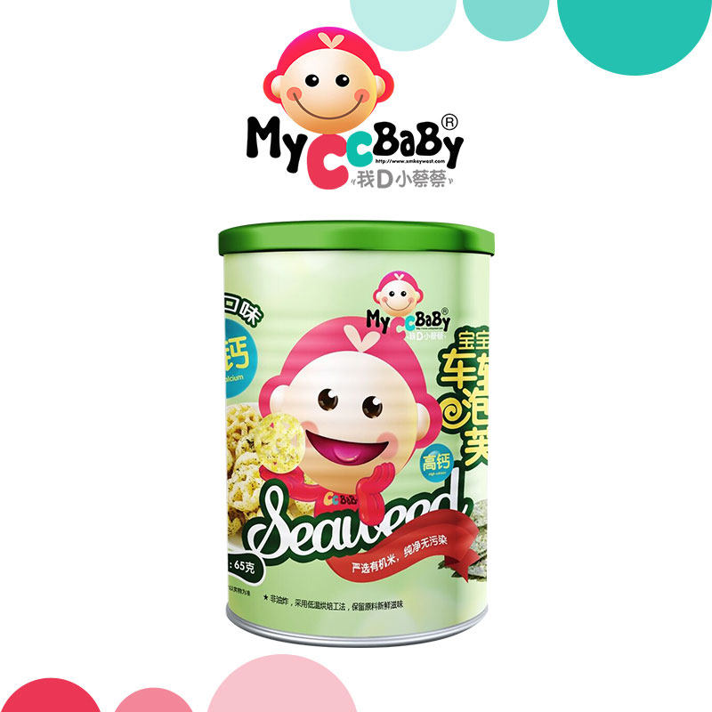 我d小蔡蔡车轮婴幼儿磨牙高钙泡芙 myccbaby我d小蔡蔡膨化食品